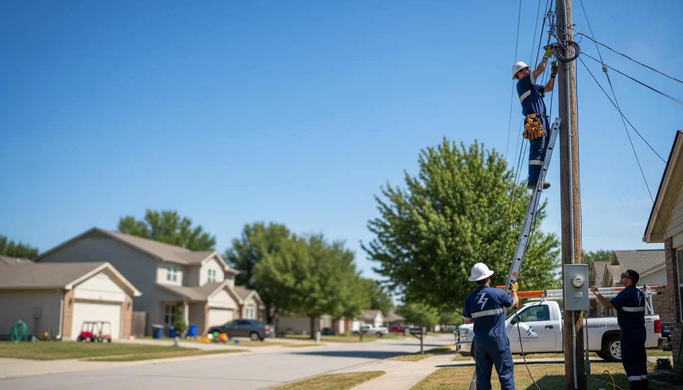 Residential electrician providing installation services in Clara City, MN